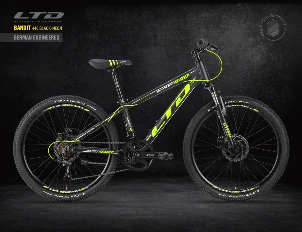 Велосипед LTD BANDIT 440 BLACK-NEON 24″