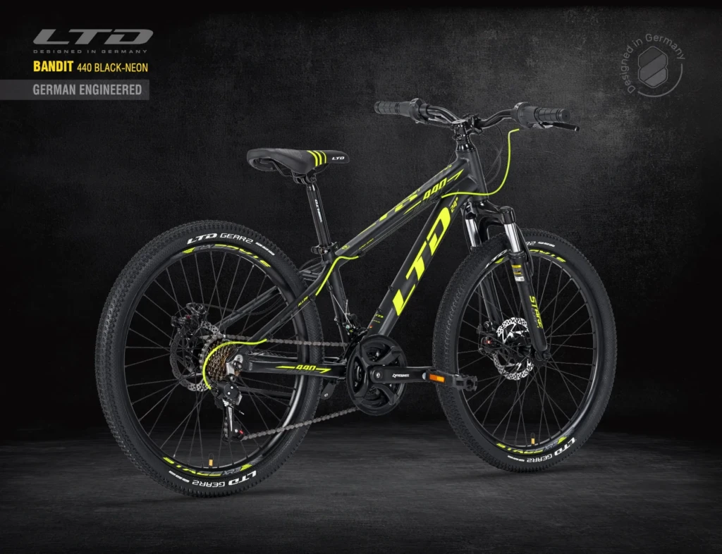 Велосипед LTD BANDIT 440 BLACK-NEON 24″