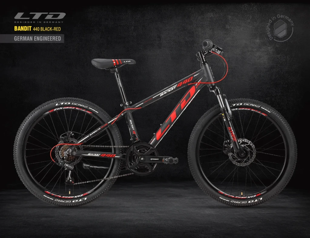 Велосипед LTD BANDIT 440 BLACK-RED 24″