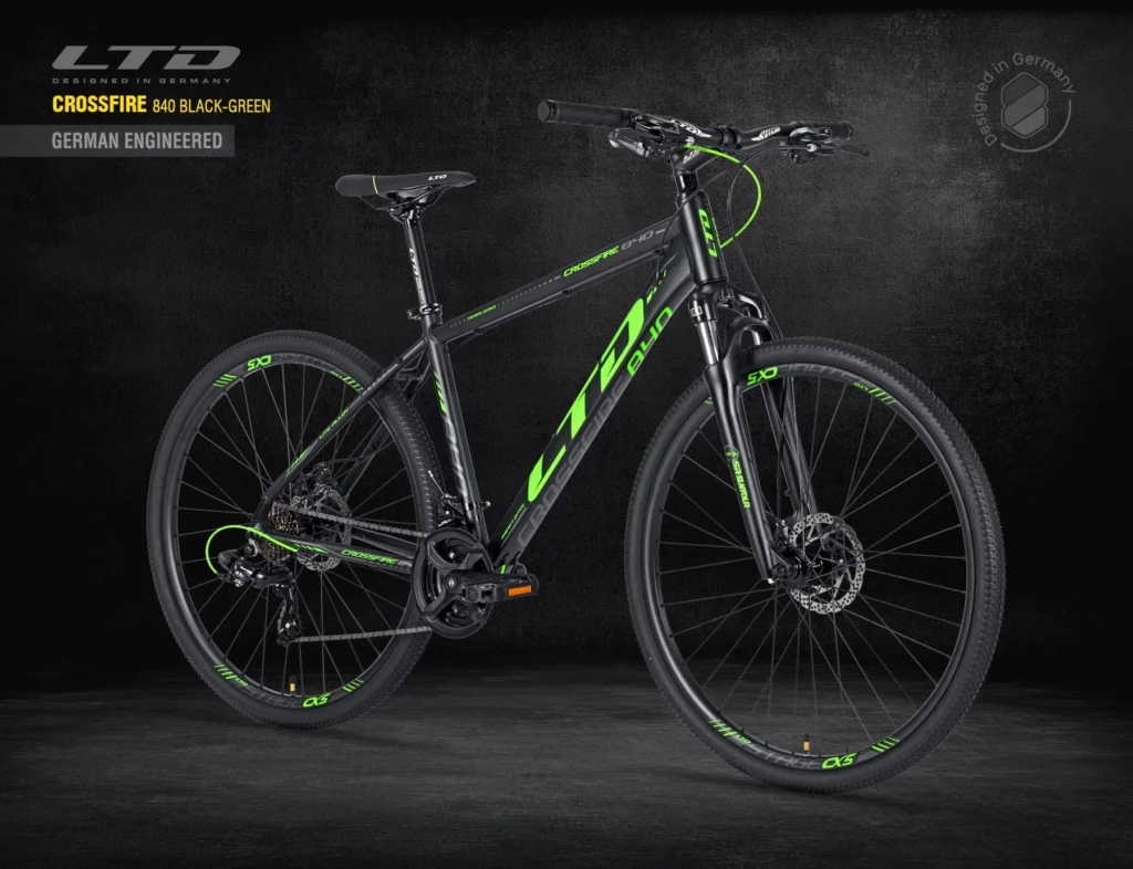 Велосипед LTD CROSSFIRE 840 BLACK-GREEN 28″