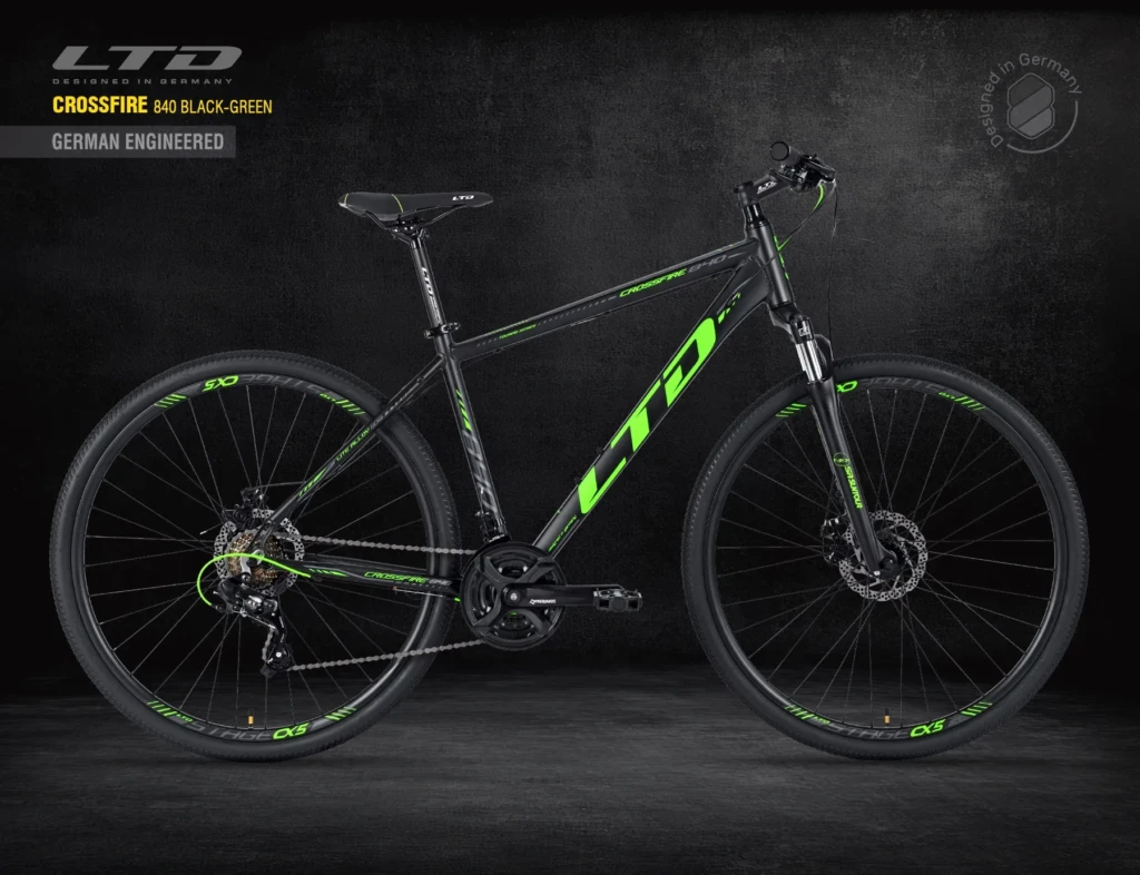 Велосипед LTD CROSSFIRE 840 BLACK-GREEN 28″