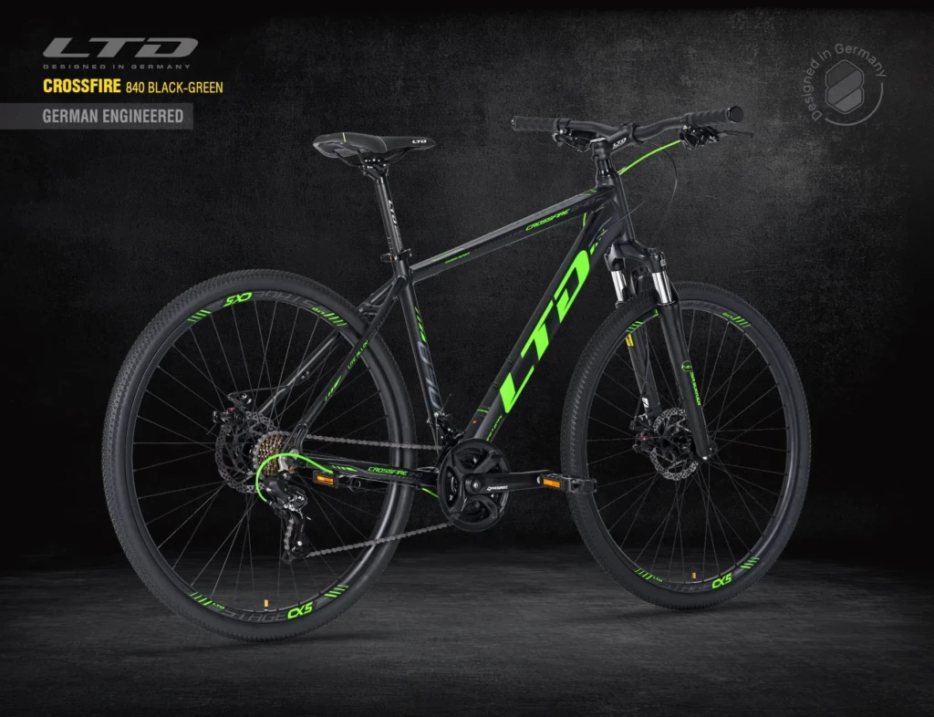 Велосипед LTD CROSSFIRE 840 BLACK-GREEN 28″