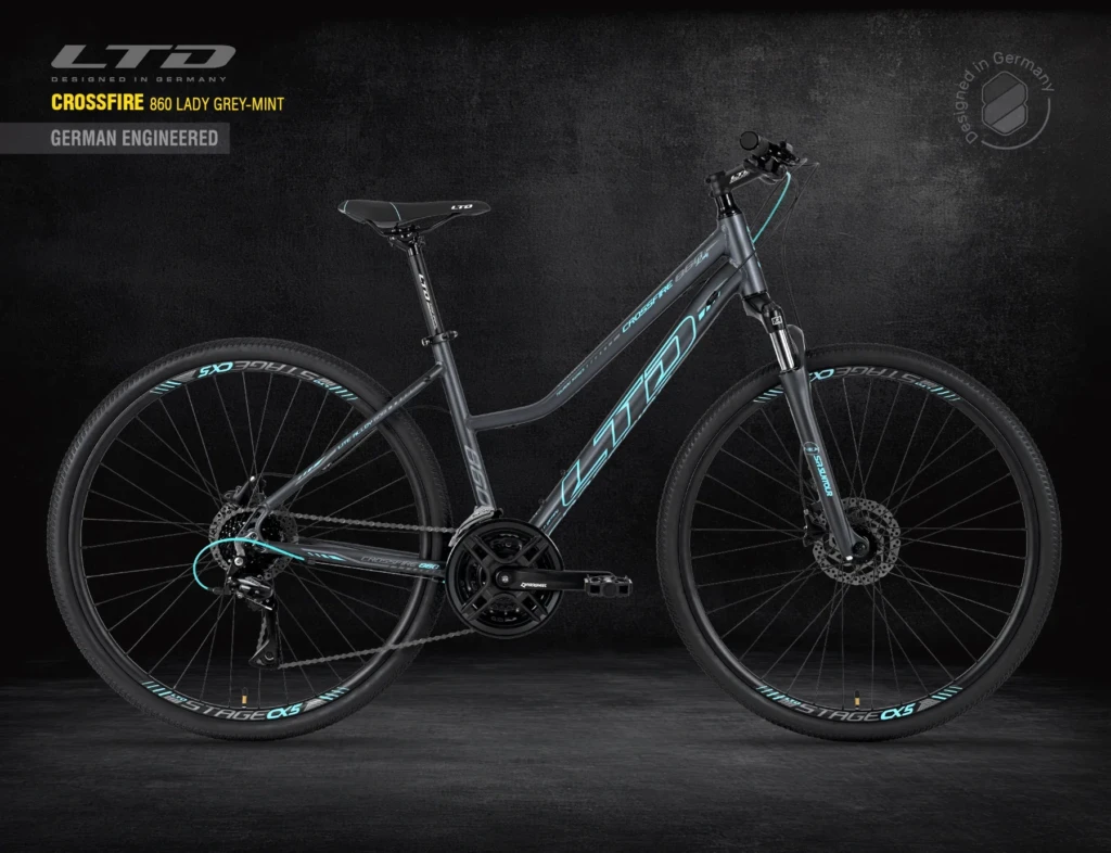 Велосипед LTD CROSSFIRE 860 Lady GREY-MINT 28″
