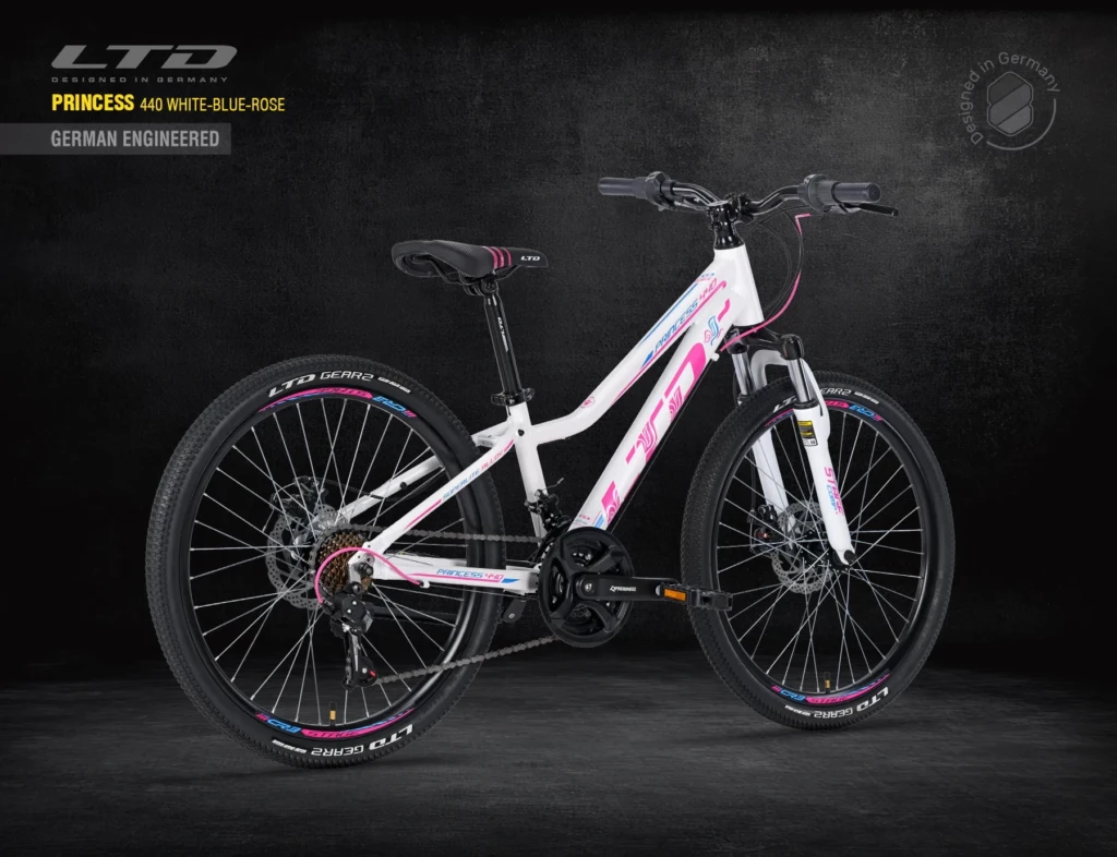 Велосипед LTD PRINCESS 440 WHITE-BLUE-ROSE 24″