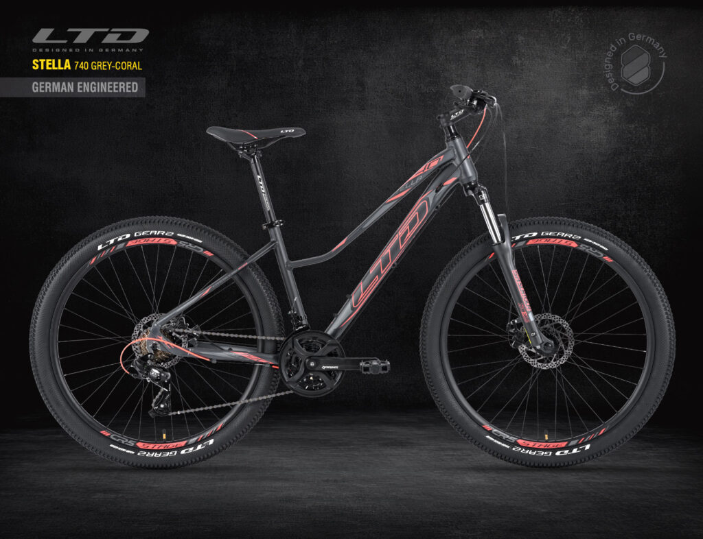 Велосипед LTD STELLA 740 GREY-CORAL 27,5″