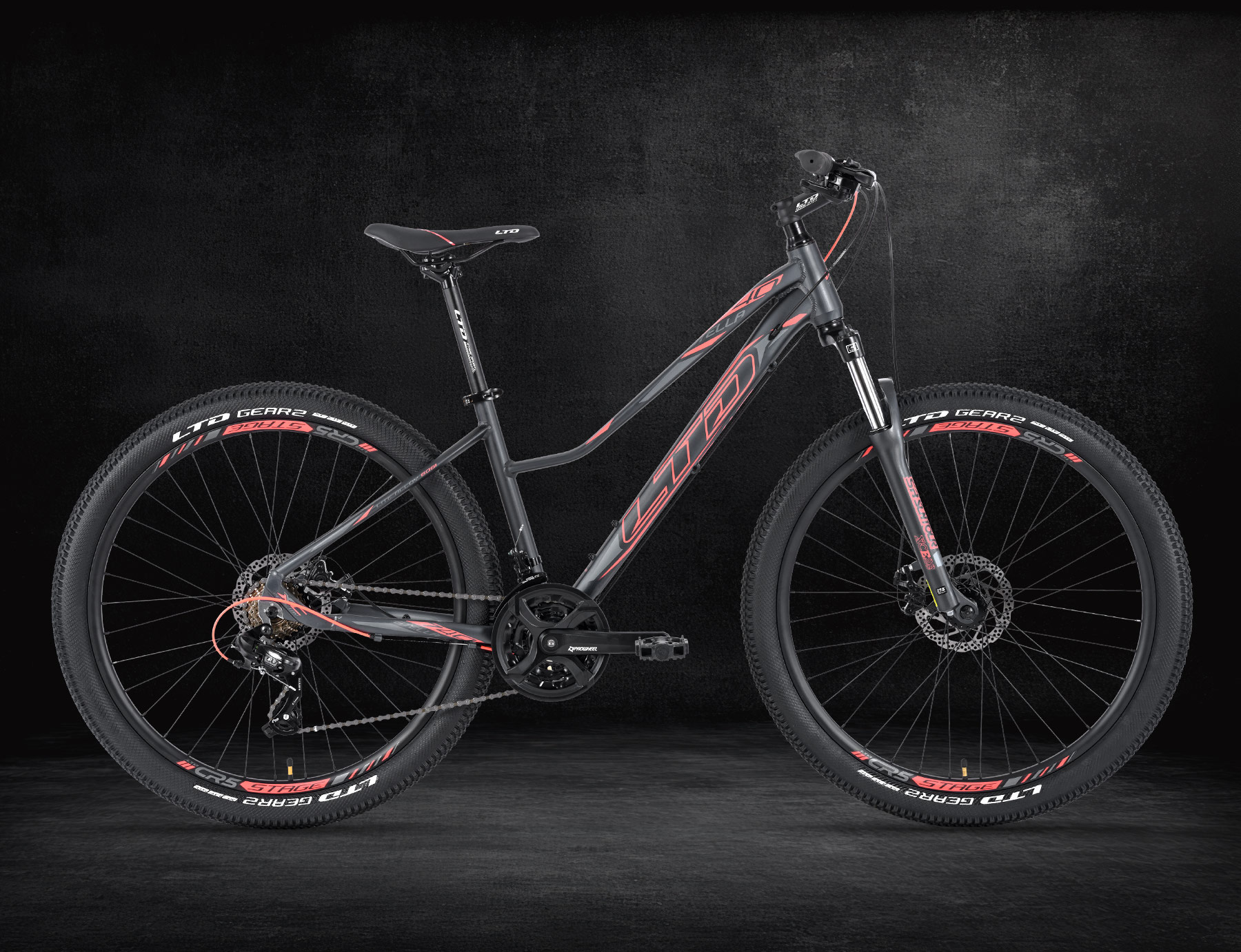 Велосипед LTD STELLA 740 GREY-CORAL 27,5″